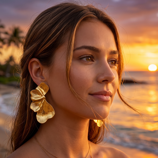 PENDIENTES S´ALMUNIA ORO
